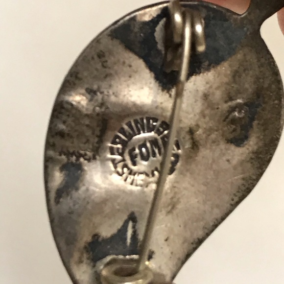 VTG Sterling Abalone Pin - Picture 6 of 7